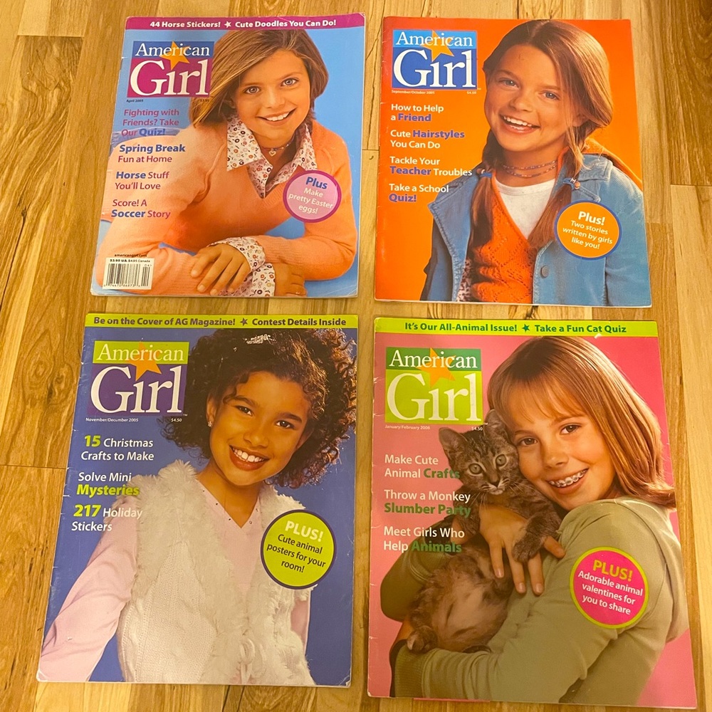RARE 4 issues of AG American Girl Magazine 2005 - 2006